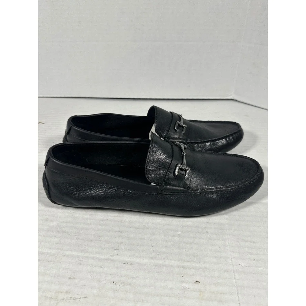 Cole Haan Somerset Driver‎ Mens 12 M Black Leather Bit Loafers C25980 Slip On